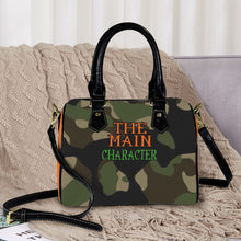 Load image into Gallery viewer, "The Main Character" Orange Crush (Mini Travel) Custom Handbag-Black Handle (Model 1746) (Print-On-Demand-Product)