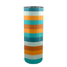 Load image into Gallery viewer, "By His Stripes" 20oz Tall Skinny Tumbler with Lid and Straw (Print-On-Demand-Product)