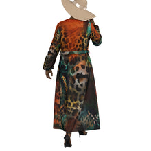 Load image into Gallery viewer, All-Over Print Women's Lace-up Chiffon Robe