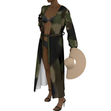 Load image into Gallery viewer, "The Main Character" All-Over Print Women's Lace-up Chiffon Robe (Print-On-Demand-Product)