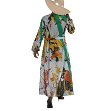 Load image into Gallery viewer, "Fashionista" All-Over Print Women's Lace-up Chiffon Robe (Print-On-Demand-Product)