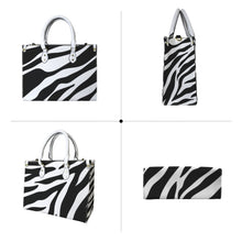 Load image into Gallery viewer, "D. Ivory" (white straps)" Custom Women's Handbag-Medium (Model 1747) (Print-On-Demand-Product)