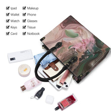 Load image into Gallery viewer, "Make me blush" (black straps)" Custom Women's Handbag-Medium (Model 1747) (Print-On-Demand-Product)