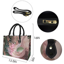 Load image into Gallery viewer, "Make me blush" (black straps)" Custom Women's Handbag-Medium (Model 1747) (Print-On-Demand-Product)