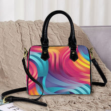Load image into Gallery viewer, "Razzle Dazzle" Custom Handbag-Black Handle (Model 1746) (Print-On-Demand-Product)
