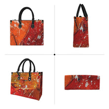 Load image into Gallery viewer, "Wind and Fire" (black straps)" Custom Women's Handbag-Medium (Model 1747) (Print-On-Demand-Product)