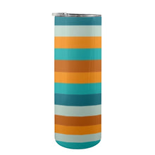 Load image into Gallery viewer, "By His Stripes" 20oz Tall Skinny Tumbler with Lid and Straw (Print-On-Demand-Product)
