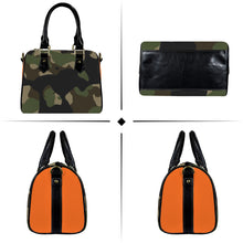 Load image into Gallery viewer, "The Main Character" Orange Crush (Mini Travel) Custom Handbag-Black Handle (Model 1746) (Print-On-Demand-Product)