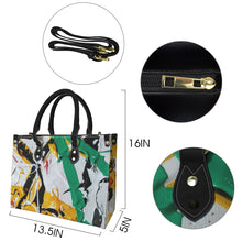 Load image into Gallery viewer, "Fashionista" (black straps)" Custom Women's Handbag-Medium (Model 1747) (Print-On-Demand-Product)