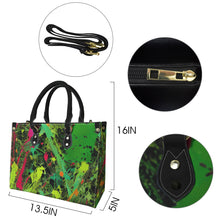 Load image into Gallery viewer, "A-R-T" (black straps)" Custom Women's Handbag-Medium (Model 1747) (Print-On-Demand-Product)
