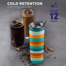 Load image into Gallery viewer, "By His Stripes" 20oz Tall Skinny Tumbler with Lid and Straw (Print-On-Demand-Product)