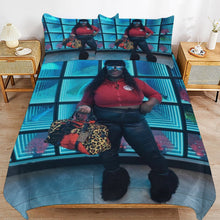 Load image into Gallery viewer, Queen Size 3-Piece Bedding Set (1 Duvet Cover + 2 Pillow Shams) – 90"×90" (Print-On-Demand-Product)