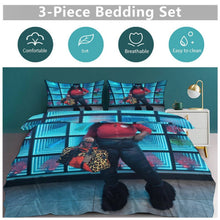 Load image into Gallery viewer, Queen Size 3-Piece Bedding Set (1 Duvet Cover + 2 Pillow Shams) – 90"×90" (Print-On-Demand-Product)
