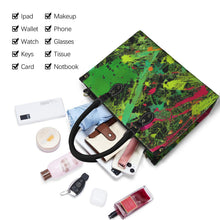 Load image into Gallery viewer, "A-R-T" (black straps)" Custom Women's Handbag-Medium (Model 1747) (Print-On-Demand-Product)