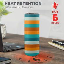 Load image into Gallery viewer, "By His Stripes" 20oz Tall Skinny Tumbler with Lid and Straw (Print-On-Demand-Product)