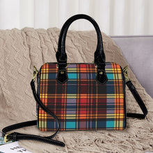 Load image into Gallery viewer, "Plaid Collection" Custom Handbag-Black Handle (Print-On-Demand-Product)