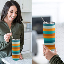 Load image into Gallery viewer, "By His Stripes" 20oz Tall Skinny Tumbler with Lid and Straw (Print-On-Demand-Product)