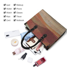 Load image into Gallery viewer, "If I May" (black straps)" Custom Women's Handbag-Medium (Model 1747) (Print-On-Demand-Product)