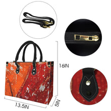 Load image into Gallery viewer, "Wind and Fire" (black straps)" Custom Women's Handbag-Medium (Model 1747) (Print-On-Demand-Product)