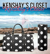 Load image into Gallery viewer, "Cute Confessions" Travel Bag Black (Small) (Print-On-Demand-Product)