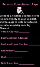 Load image into Gallery viewer, "Key Elements for Creating a Polished Business Profile."