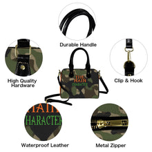 Load image into Gallery viewer, "The Main Character" Orange Crush (Mini Travel) Custom Handbag-Black Handle (Model 1746) (Print-On-Demand-Product)