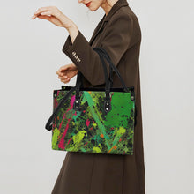 Load image into Gallery viewer, "A-R-T" (black straps)" Custom Women's Handbag-Medium (Model 1747) (Print-On-Demand-Product)