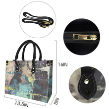 Load image into Gallery viewer, "Tell it like it is" (black straps)" Custom Women's Handbag-Medium (Model 1747) (Print-On-Demand-Product)