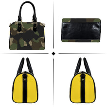 Load image into Gallery viewer, "The Main Character" Yellow Sun Kiss (Mini Travel) Custom Handbag-Black Handle (Model 1746)(Print-On-Demand-Product)
