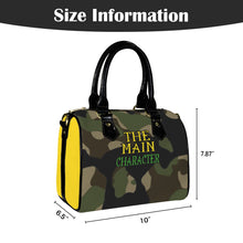 Load image into Gallery viewer, "The Main Character" Yellow Sun Kiss (Mini Travel) Custom Handbag-Black Handle (Model 1746)(Print-On-Demand-Product)