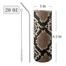 Load image into Gallery viewer, "Do What You Want" 20 oz Tall Skinny Tumbler with Lid and Straw (Print-On-Demand-Product)