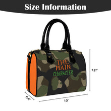 Load image into Gallery viewer, "The Main Character" Orange Crush (Mini Travel) Custom Handbag-Black Handle (Model 1746) (Print-On-Demand-Product)