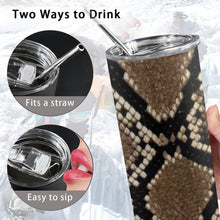Load image into Gallery viewer, "Do What You Want" 20 oz Tall Skinny Tumbler with Lid and Straw (Print-On-Demand-Product)