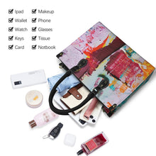 Load image into Gallery viewer, "Clear Vision" (black straps)" Custom Women's Handbag-Medium (Model 1747) (Print-On-Demand-Product)