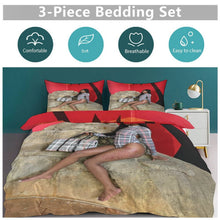 Load image into Gallery viewer, Full Size 3-Piece Bedding Set (1 Duvet Cover + 2 Pillow Shams) – 79"×90" (Print-On-Demand-Product)