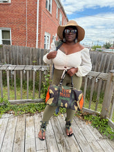 Load image into Gallery viewer, "The Main Character" Orange Crush Travel Bag Black (Small) (Print-On-Demand-Product)
