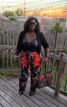 Load image into Gallery viewer, "Cynthia W." All Over Print Wide Leg Pants with Belt (Print-On-Demand-Product)