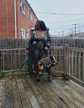 Load image into Gallery viewer, "The Main Character" All-Over Print Women's Lace-up Chiffon Robe (Print-On-Demand-Product)