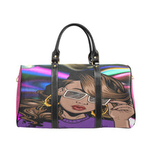 Load image into Gallery viewer, Feisty Girl Travel Bag Black (Small) (Model1639) Print-On-Demand Product