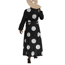 Load image into Gallery viewer, "Cute Confessions" All-Over Print Women's Lace-up Chiffon Robe (Print-On-Demand-Product)