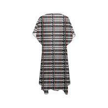 Load image into Gallery viewer, "Google Me" Mid-Length Side Slits Chiffon Cover Up (Print-On-Demand-Product)