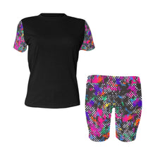 Load image into Gallery viewer, "Say Less" Women's Short Yoga Set(ModelSets 03) (Print-On-Demand-Product)
