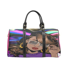 Load image into Gallery viewer, Feisty Girl Travel Bag Black (Small) (Model1639) Print-On-Demand Product