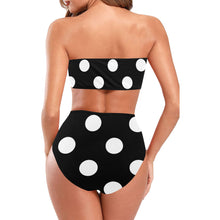 Load image into Gallery viewer, "Cute Confessions" Chest Wrap Bikini Swimsuit (Model S36) (Print-On-Demand-Product)