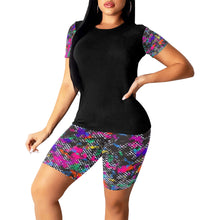 Load image into Gallery viewer, "Say Less" Women's Short Yoga Set(ModelSets 03) (Print-On-Demand-Product)