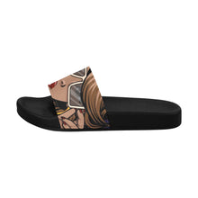Load image into Gallery viewer, "Feisty Girl" Women's Slide Sandals(Model 057) (Print-On-Demand-Product)