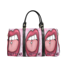 Load image into Gallery viewer, Pretty AF. Travel Bag Black (Small) (Model1639) Print-On-Demand Product