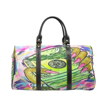 Load image into Gallery viewer, Money Moves Travel Bag (Large)(Black) (Model1639) Print-On-Demand Product