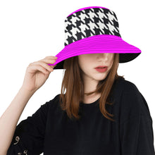 Load image into Gallery viewer, "Unbothered" Fuchsia Unisex Summer Single-Layer Bucket Hat (Print-On-Demand-Product)