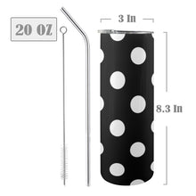 Load image into Gallery viewer, "Cute Confessions" 20oz Tall Skinny Tumbler with Lid and Straw (Print-On-Demand-Product)